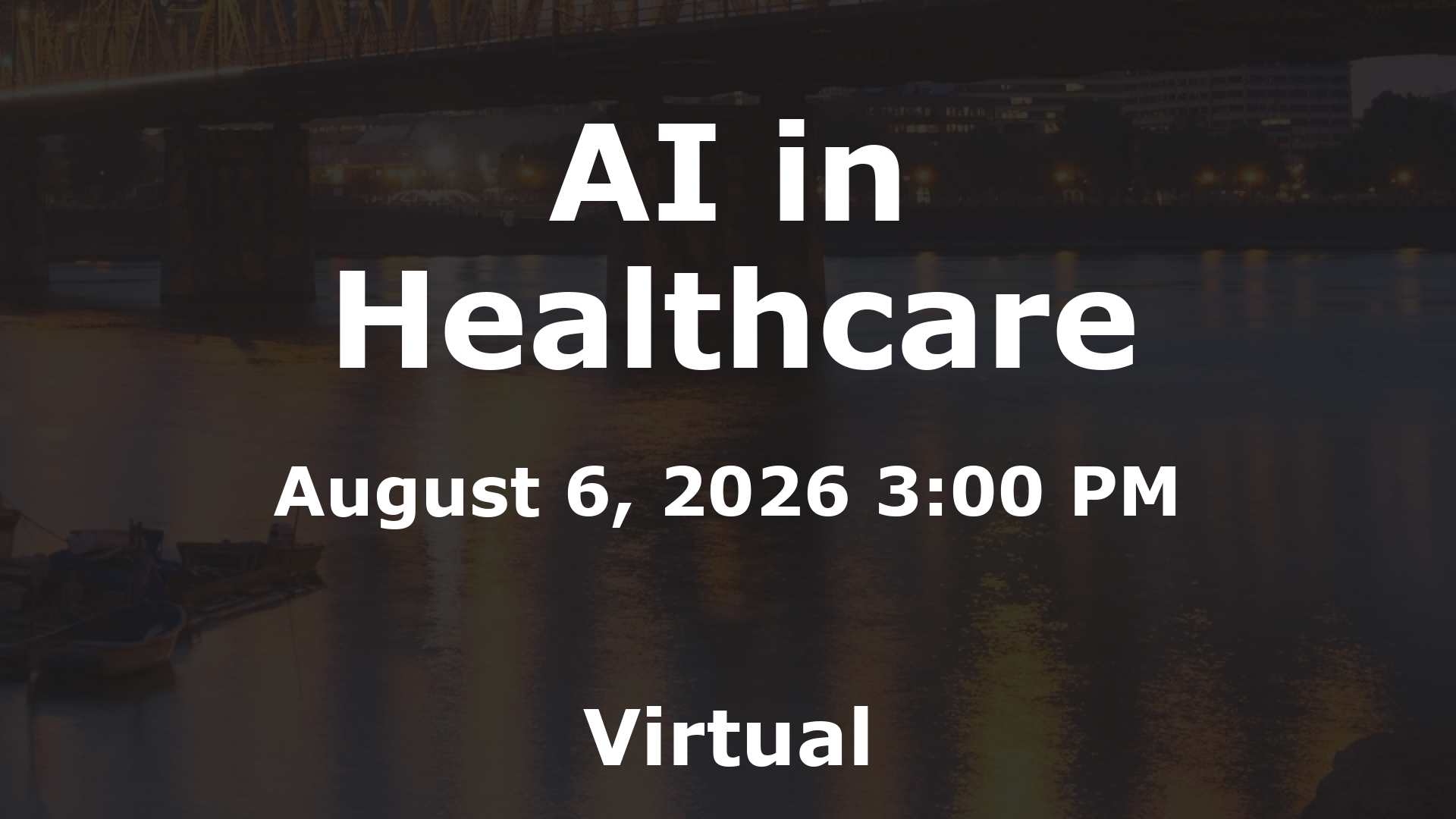 AI in Healthcare event image
